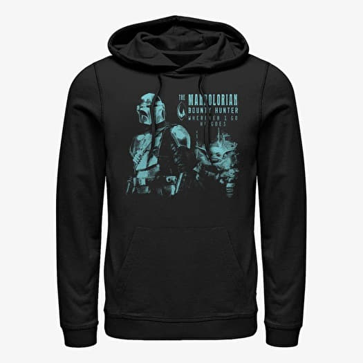 Merch Star Wars: The Mandalorian - And Cub Unisex Hoodie Black