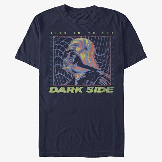 T-shirt Merch Star Wars: Classic - Vader Thermal Warp Unisex T-Shirt Navy Blue