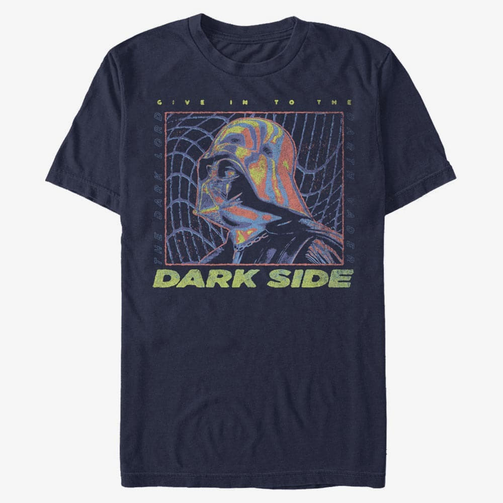 T-shirts Merch Star Wars: Classic - Vader Thermal Warp Unisex T-Shirt Navy Blue