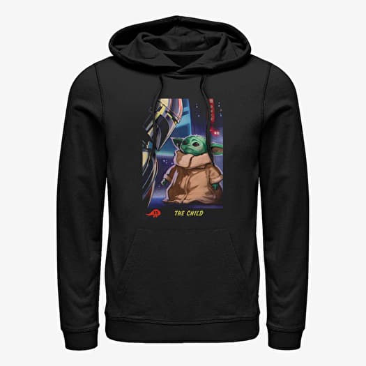 Merch Star Wars: The Mandalorian - Little Trading Card Unisex Hoodie Black