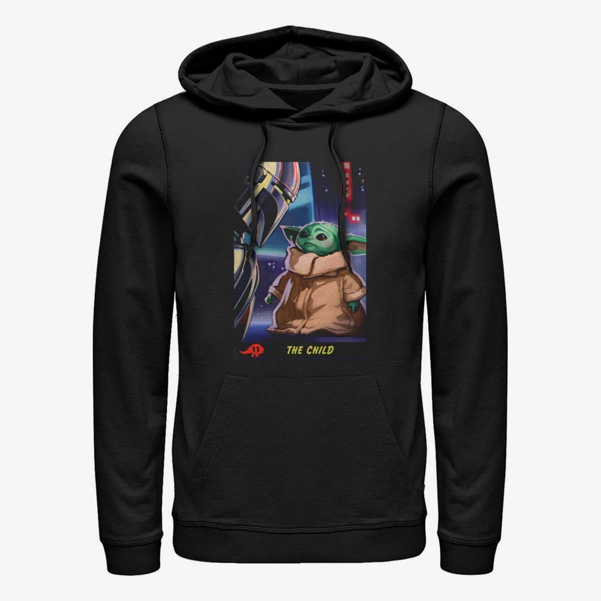 Hættetrøjer og sweatshirts Merch Star Wars: The Mandalorian - Little Trading Card Unisex Hoodie Black