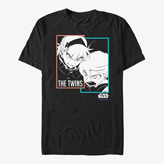 T-shirt Merch Star Wars: Visions - Twins Shout Unisex T-Shirt Black