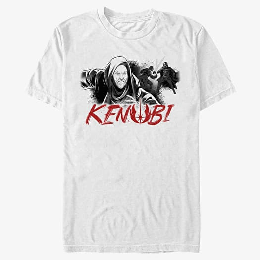 T-shirt Merch Star Wars Obi-Wan - Kenobi Script Unisex T-Shirt White