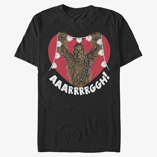 T-shirt Merch Star Wars: Classic - Chewie Crafting Hearts Unisex T-Shirt Black