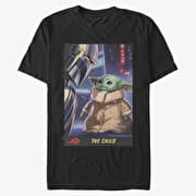 Merch Star Wars: The Mandalorian - Little Trading Card Unisex T-Shirt Black