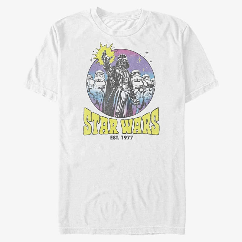 Póló Merch Star Wars - Boho Star Unisex T-Shirt White