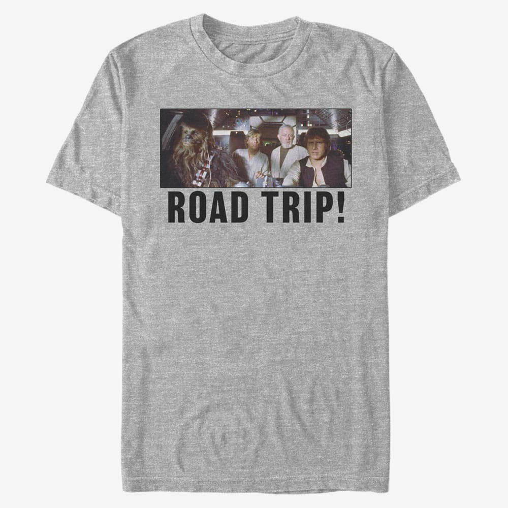 Trička Merch Star Wars: Classic - Road Trip Unisex T-Shirt Heather Grey