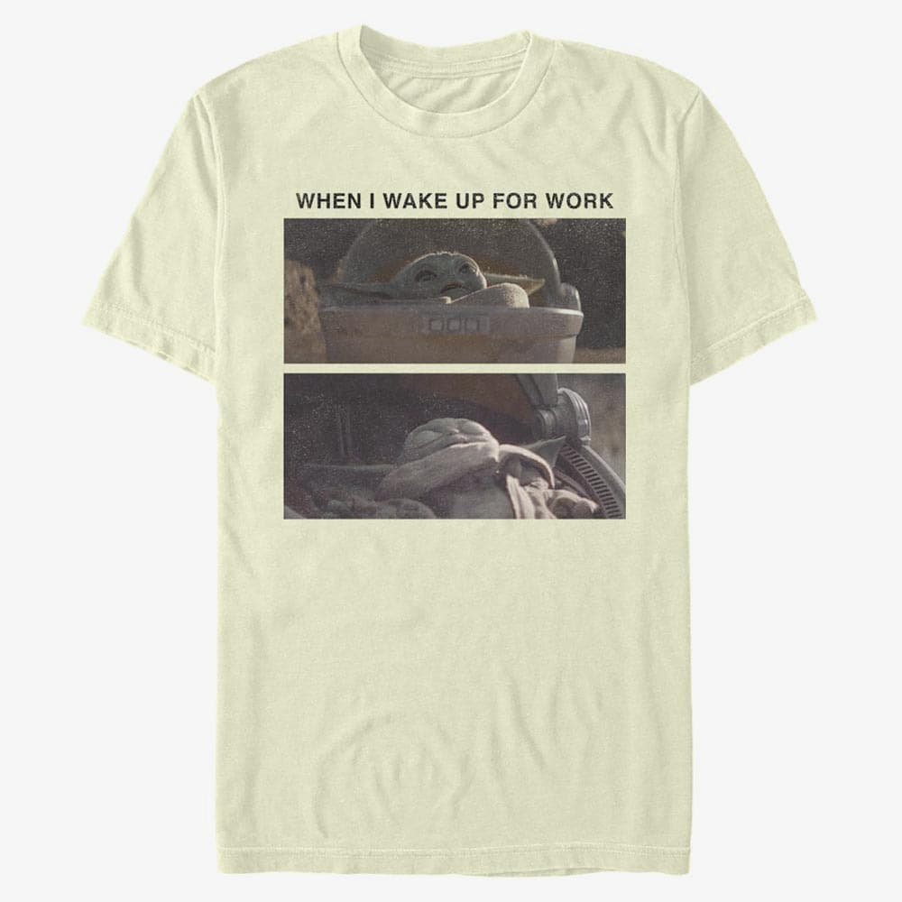 T-shirts Merch Star Wars: The Mandalorian - Child Work Meme Unisex T-Shirt Natural