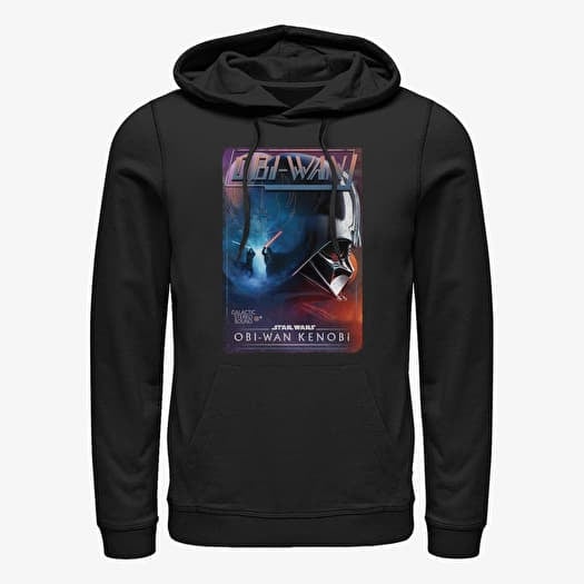 Bluza Merch Star Wars Obi-Wan - Vader Vhs Unisex Hoodie Black