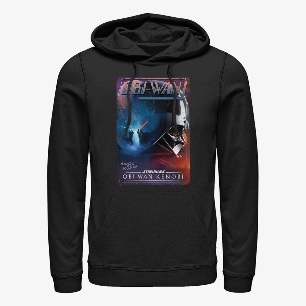 Bluzy Merch Star Wars Obi-Wan - Vader Vhs Unisex Hoodie Black