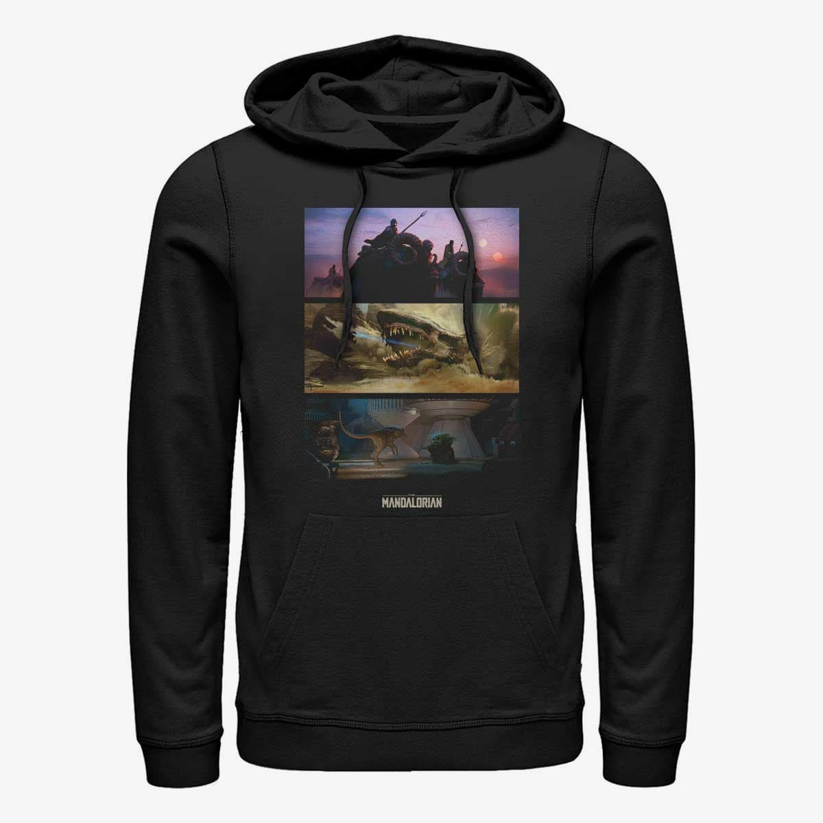 Felpe Merch Star Wars: The Mandalorian - Epic Story Unisex Hoodie Black