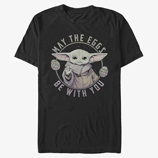 T-shirt Merch Star Wars: The Mandalorian - May the Eggs Unisex T-Shirt Black