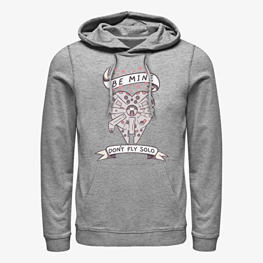 Sweat-shirt Merch Star Wars: Classic - Be Mine Falcon Unisex Hoodie Heather Grey
