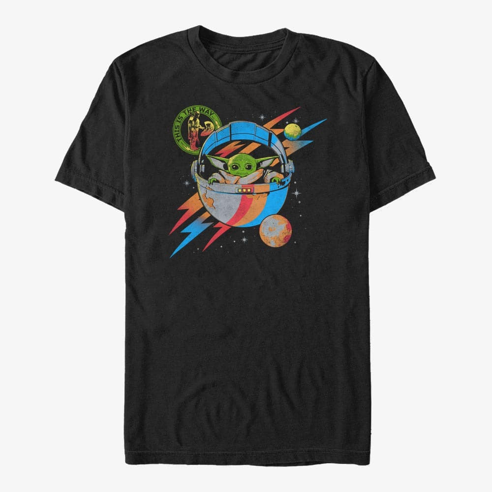 T-shirts Merch Star Wars: The Mandalorian - Yoda Bolt Unisex T-Shirt Black
