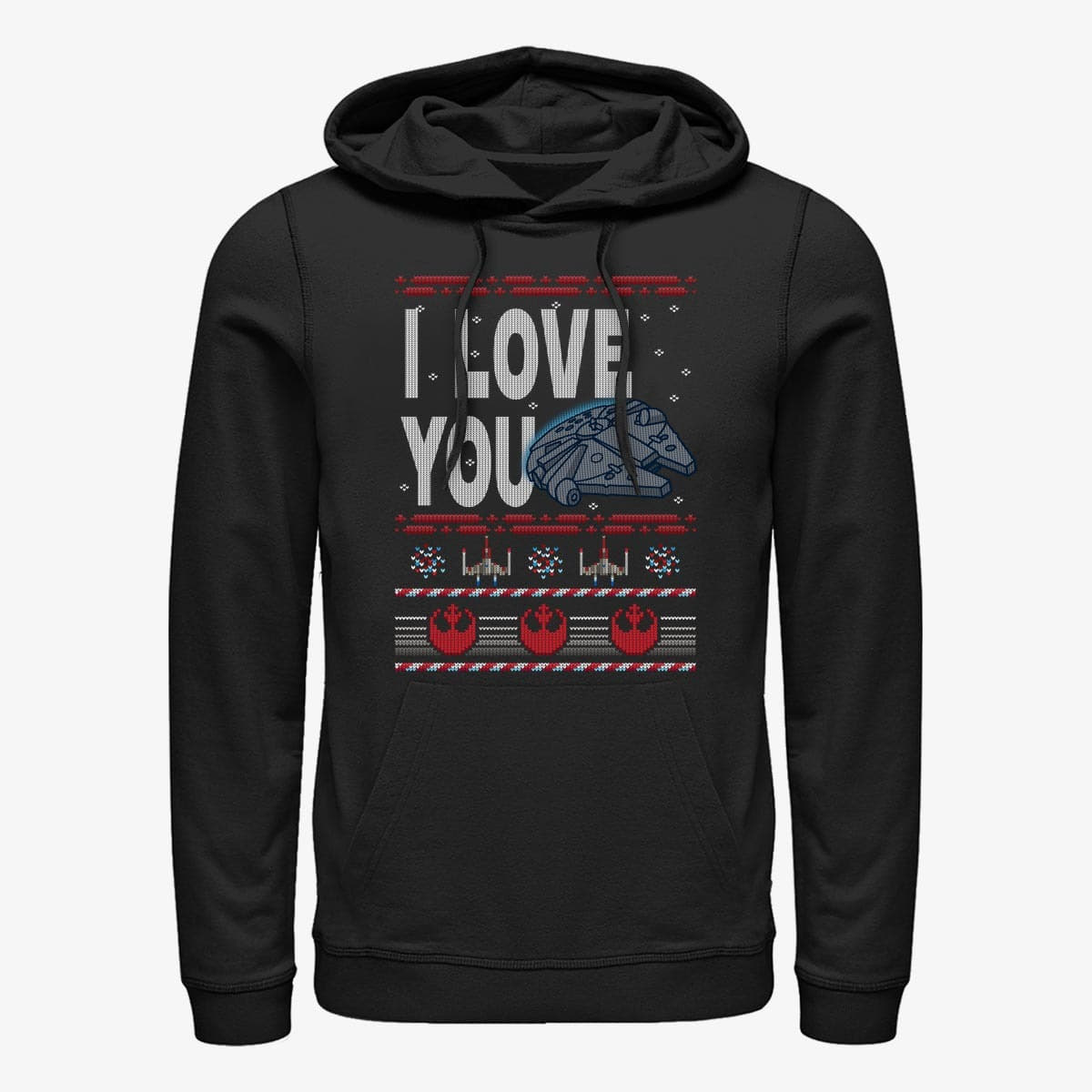 Суитчъри Merch Star Wars: Classic - Ugly Love Unisex Hoodie Black