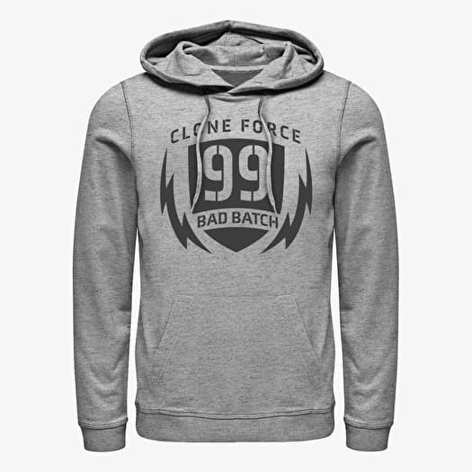 Sweatshirt Merch Star Wars: The Bad Batch - Clone Force Badge Unisex Hoodie Heather Grey