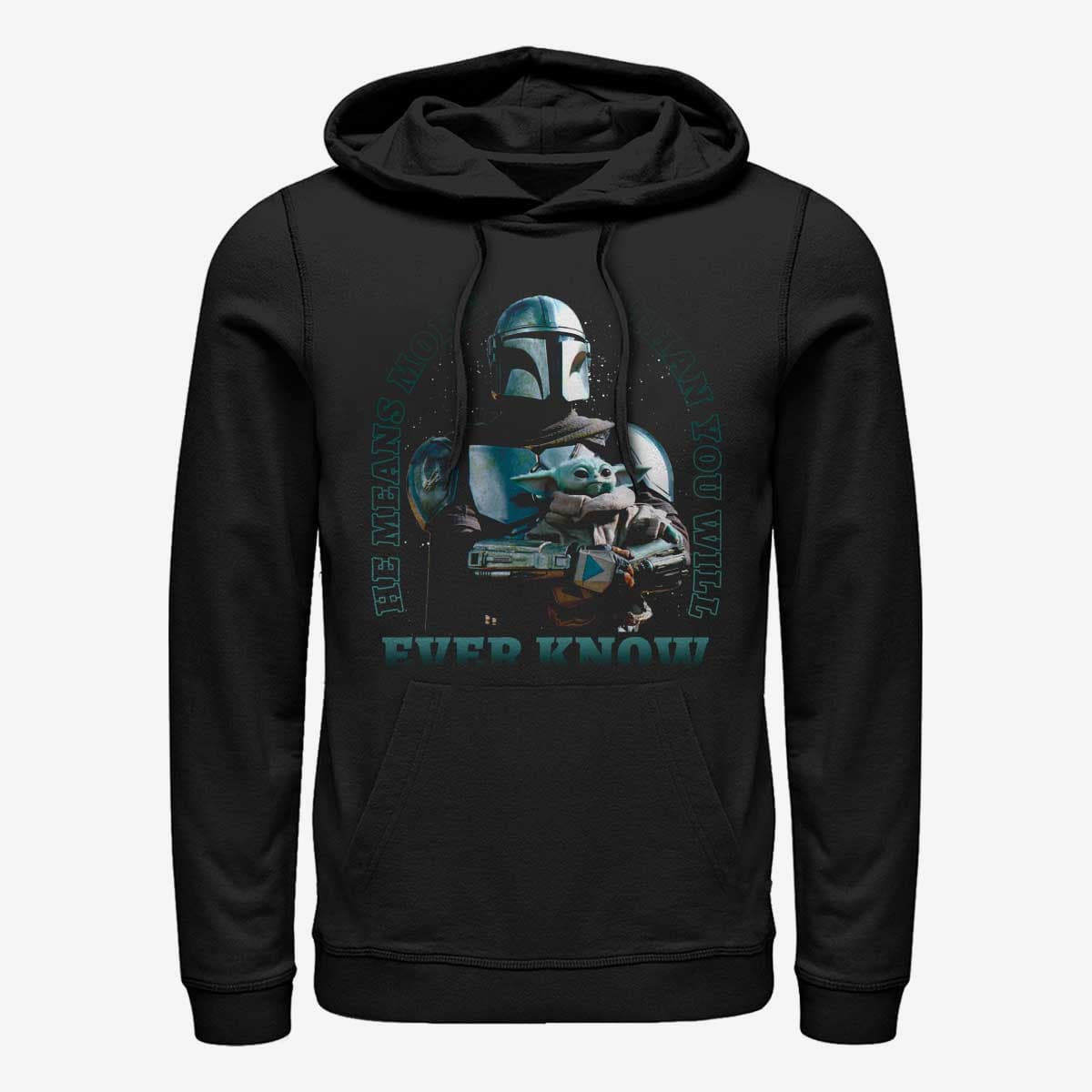 Mikiny Merch Star Wars: The Mandalorian - Meaningful Unisex Hoodie Black