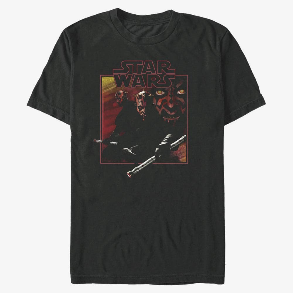 majice kratkih rukava Merch Star Wars - Vintage Maul Unisex T-Shirt Black