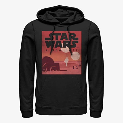Sudadera Merch Star Wars: Classic - New Hope Minimalist Unisex Hoodie Black