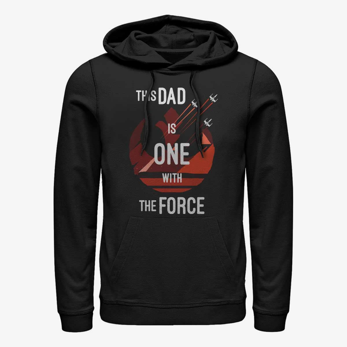 Felpe Merch Star Wars: Classic - Dad Force One Unisex Hoodie Black