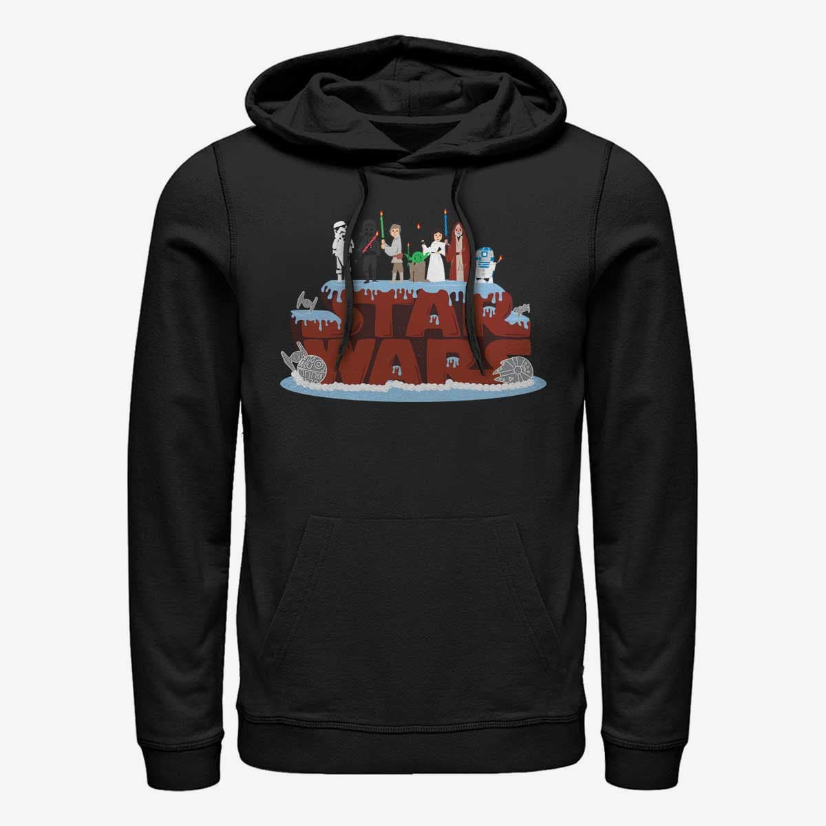 Sweatshirts Merch Star Wars: Classic - Birthday Cake Unisex Hoodie Black