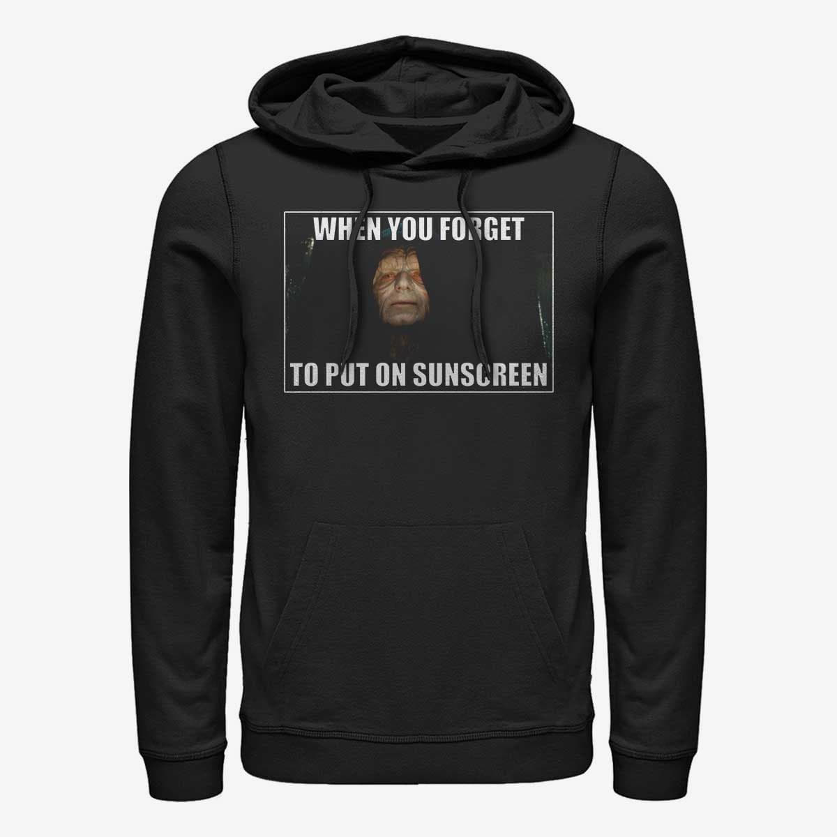 Hættetrøjer og sweatshirts Merch Star Wars: Classic - Forget To Put On Sunscreen Unisex Hoodie Black