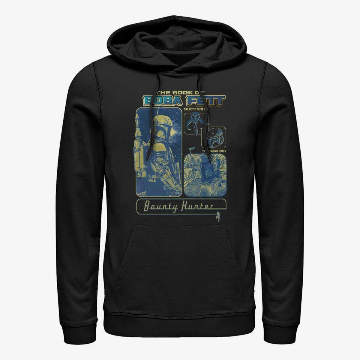 Mikiny Merch Star Wars Book of Boba Fett - Space Bound Unisex Hoodie Black