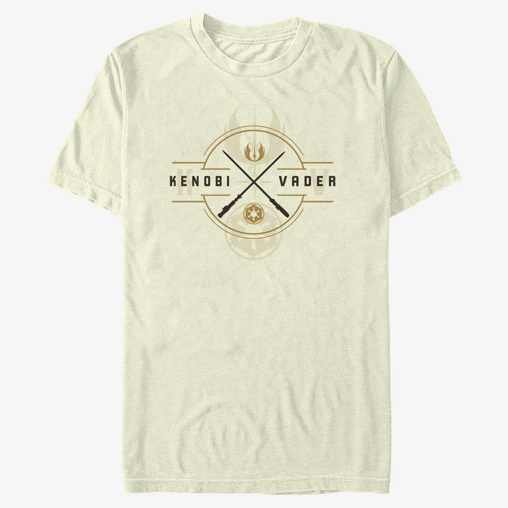T-Shirts Merch Star Wars Obi-Wan - Light Saber Crest Unisex T-Shirt Natural