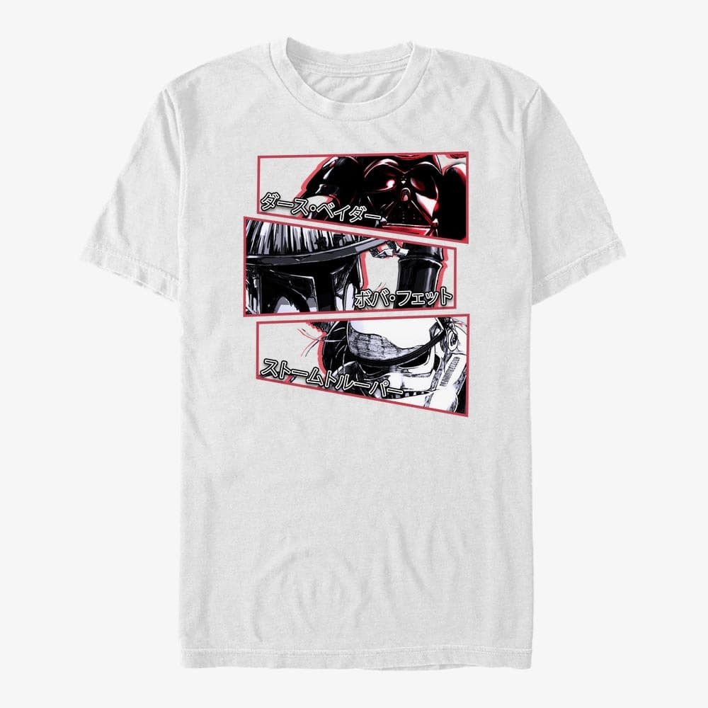 Тениски Merch Star Wars: Visions - STV StackedPanels Unisex T-Shirt White