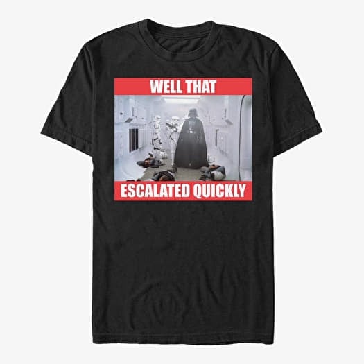 T-shirt Merch Star Wars: Classic - Escalated Quickly Unisex T-Shirt Black