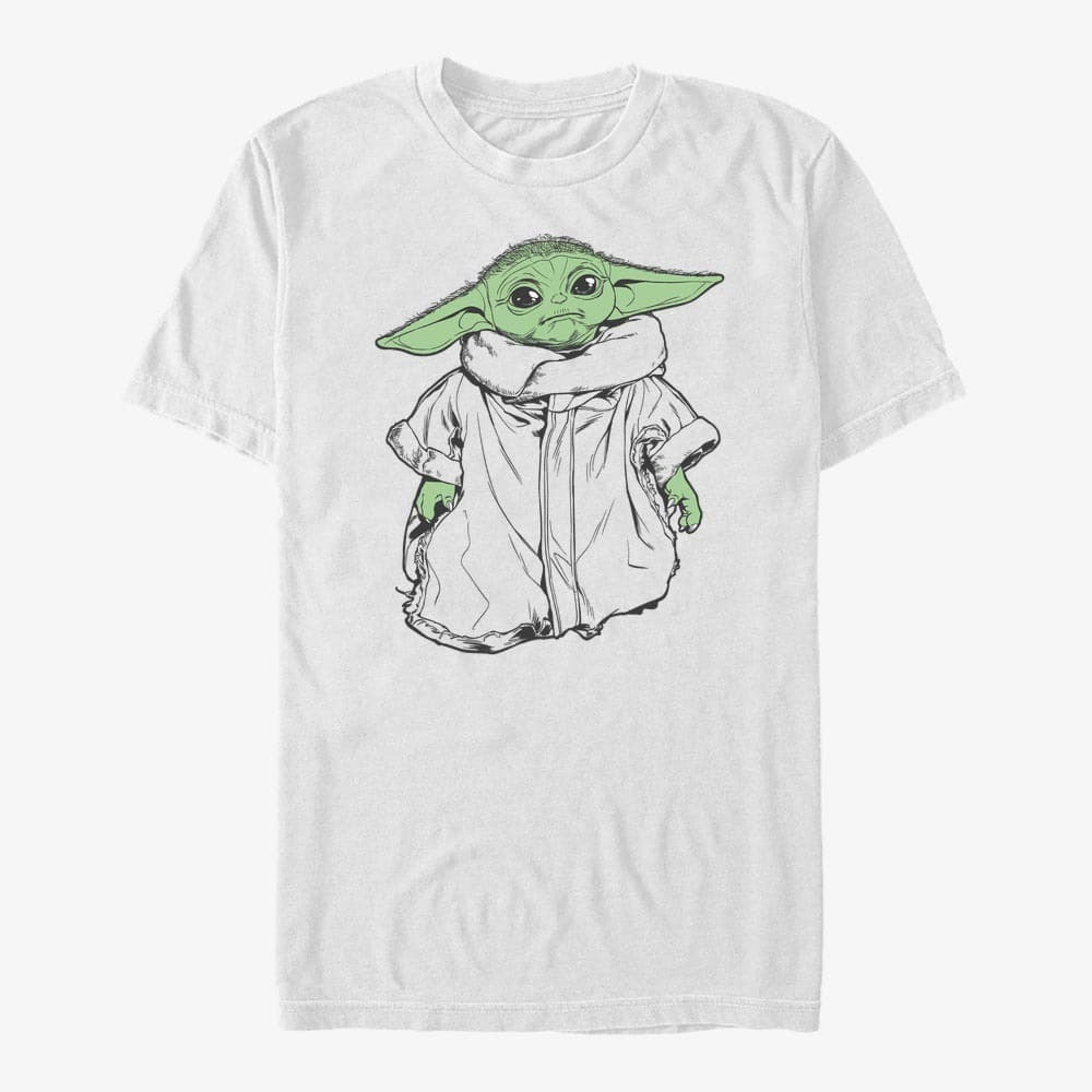 Majice Merch Star Wars: The Mandalorian - Limit Color Child Unisex T-Shirt White