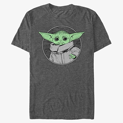 Majica Merch Star Wars: Mandalorian - Baby Force Unisex T-Shirt Dark Heather Grey