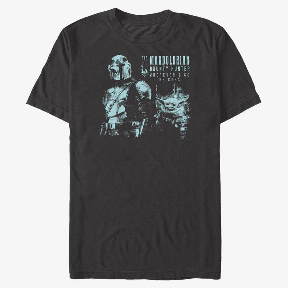 Тениски Merch Star Wars: The Mandalorian - And Cub Unisex T-Shirt Black