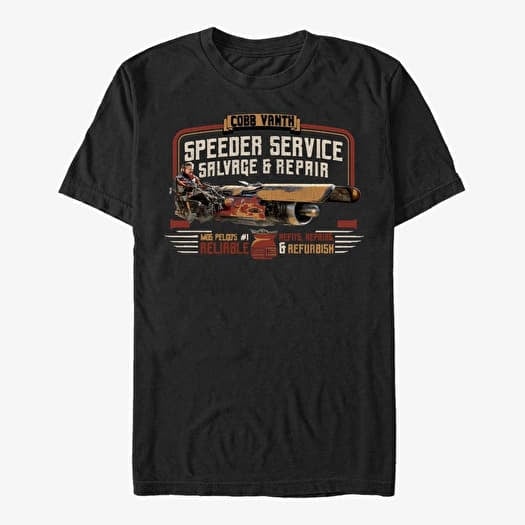 Merch Star Wars: The Mandalorian - Vanth Speeder Service Unisex T-Shirt Black