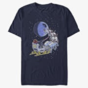 Merch Star Wars: Classic - Vader Sleigh Unisex T-Shirt Navy Blue