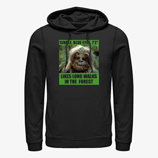 Sweatshirt Merch Star Wars: Classic - Likes Long Walks Unisex Hoodie Black
