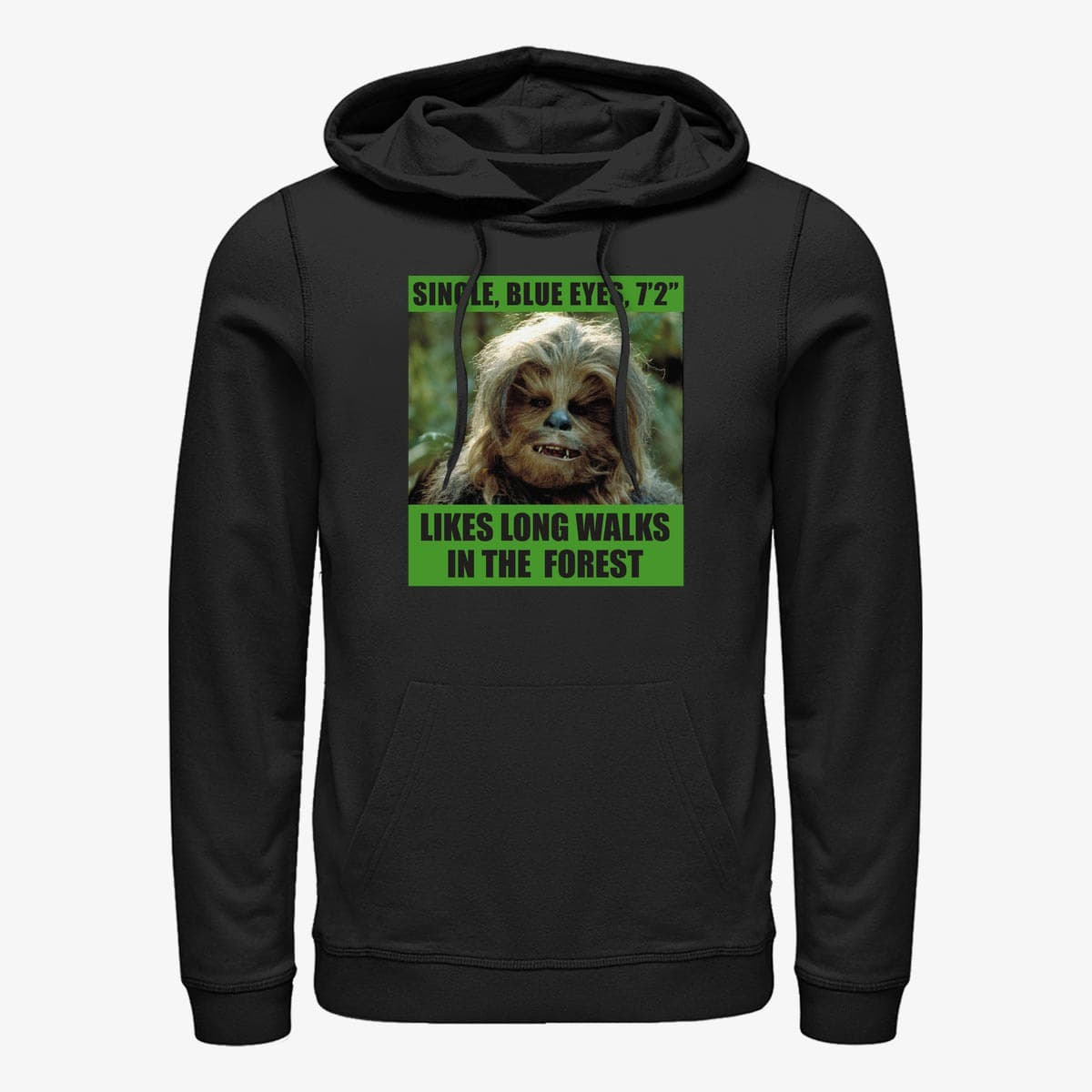 Dukserice Merch Star Wars: Classic - Likes Long Walks Unisex Hoodie Black