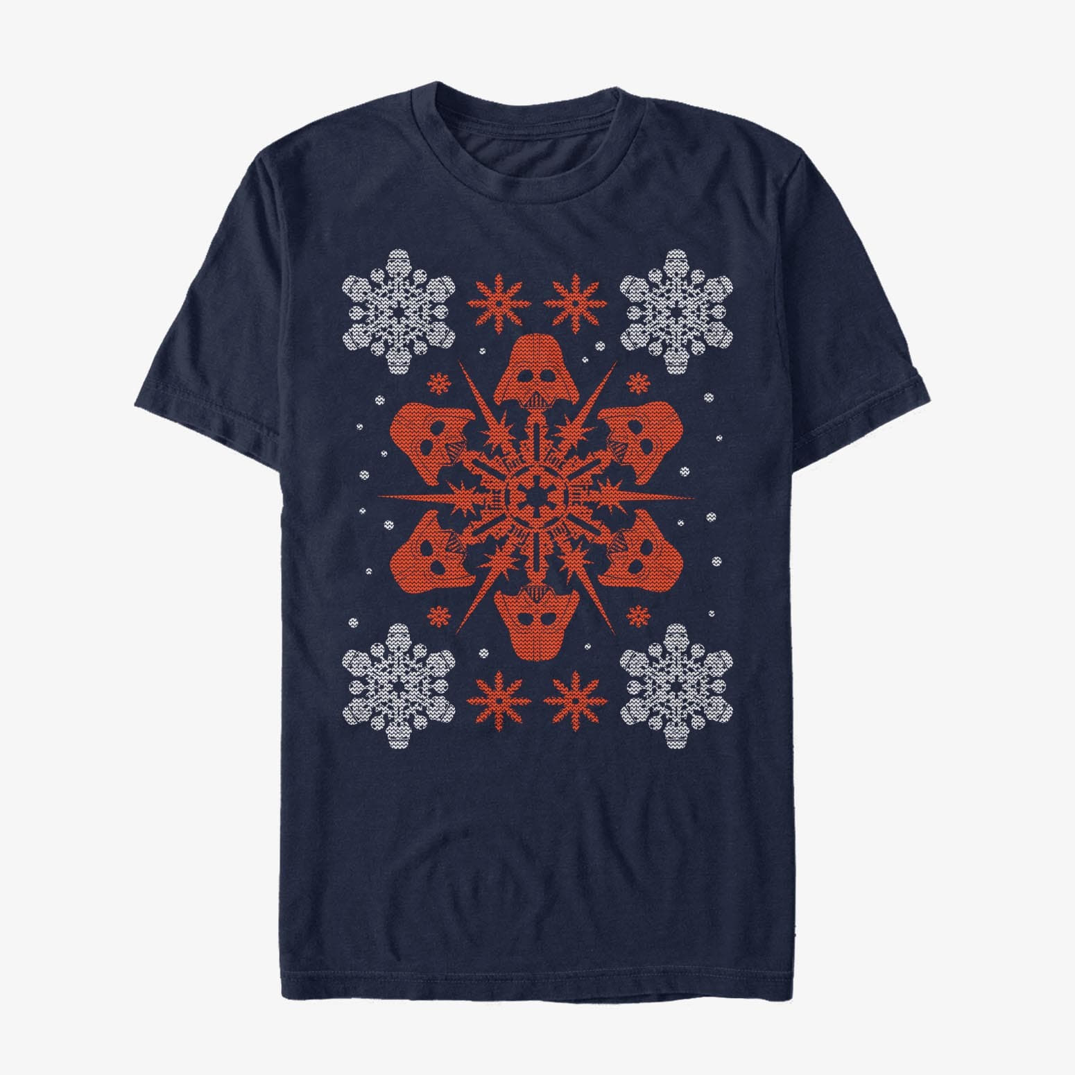 T-shirts Merch Star Wars - Vader Holiday Unisex T-Shirt Navy Blue