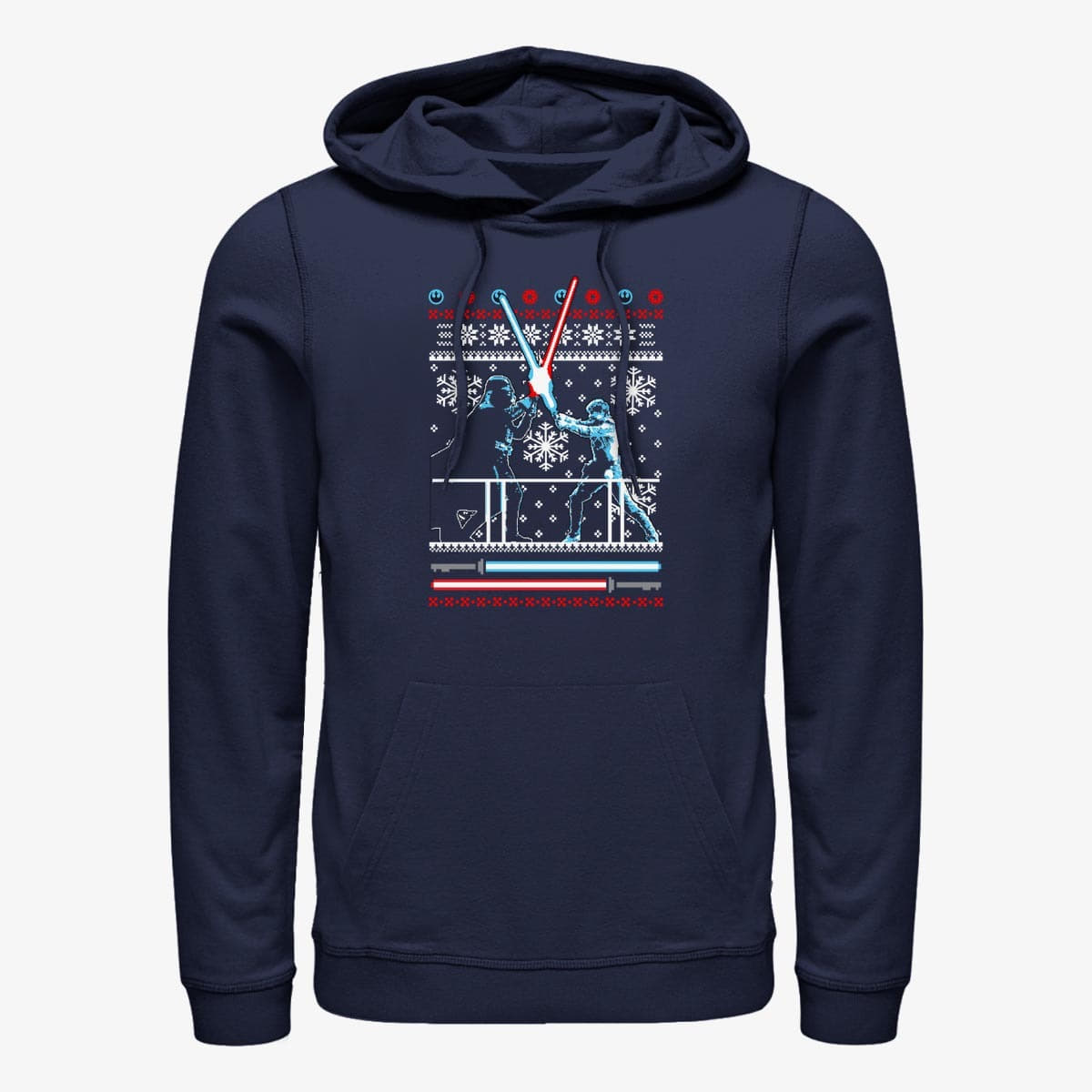 Sweatshirts Merch Star Wars: Classic - Ugly Fued Unisex Hoodie Navy Blue