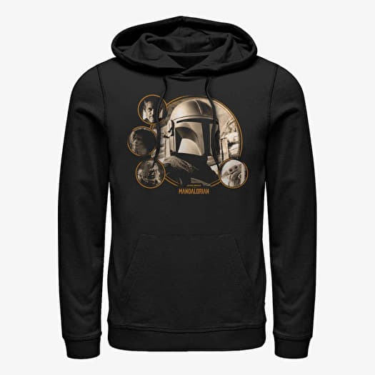 Merch Star Wars: The Mandalorian - MandoMon Epi Mando Unisex Hoodie Black