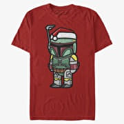 Merch Star Wars: Classic - Boba Santa Unisex T-Shirt Red