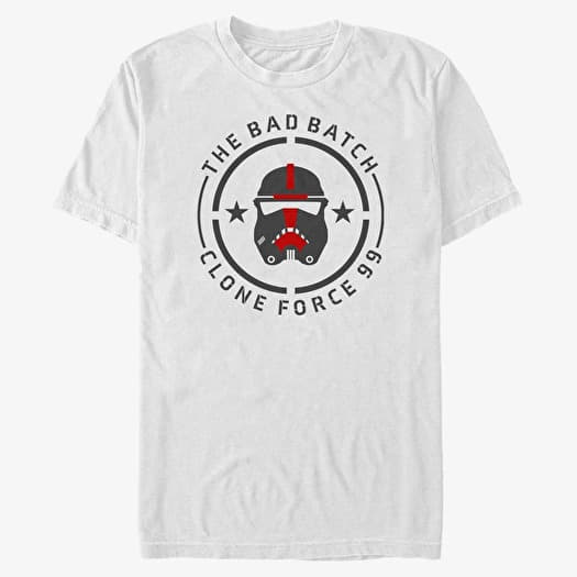 Merch Star Wars: The Bad Batch - BB Badge Clone Unisex T-Shirt White
