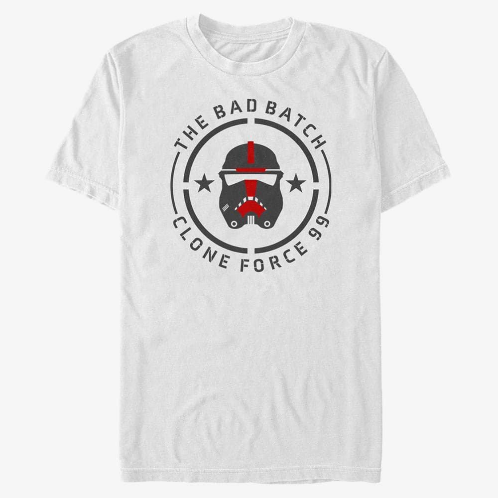 T-Shirts Merch Star Wars: The Bad Batch - BB Badge Clone Unisex T-Shirt White
