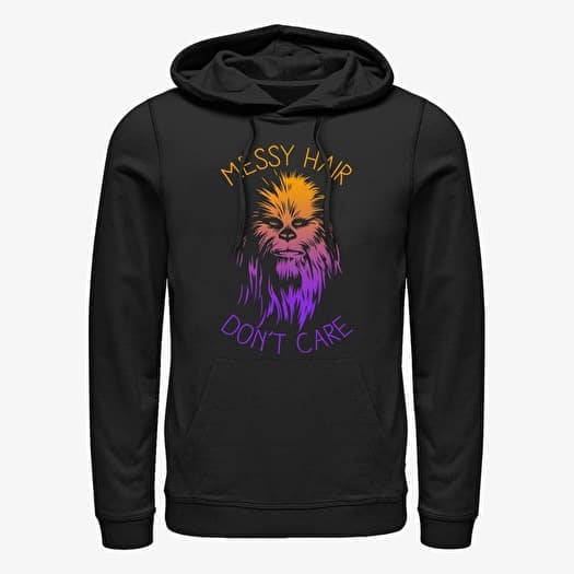 Sweatshirt Merch Star Wars: Classic - Messy Hairs Unisex Hoodie Black