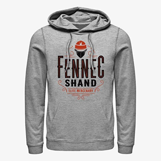 Sweatshirt Merch Star Wars Book of Boba Fett - Fennec Shand Elite Mercenary Unisex Hoodie Heather Grey