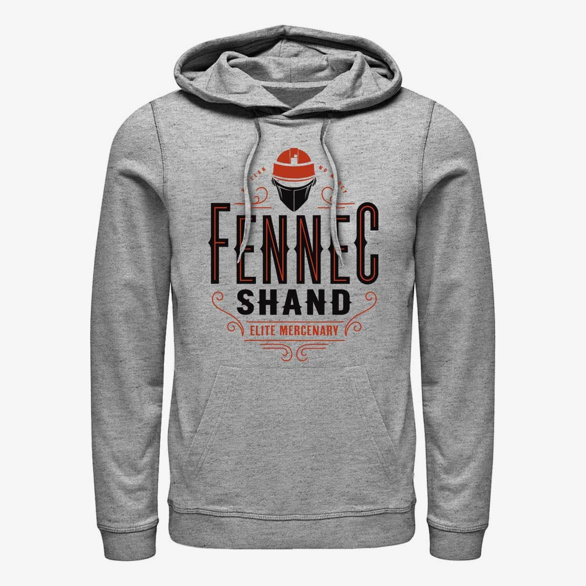 Sweatshirts Merch Star Wars Book of Boba Fett - Fennec Shand Elite Mercenary Unisex Hoodie Heather Grey