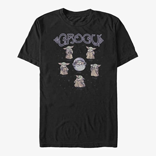 T-shirt Merch Star Wars: The Mandalorian - GROGU Unisex T-Shirt Black