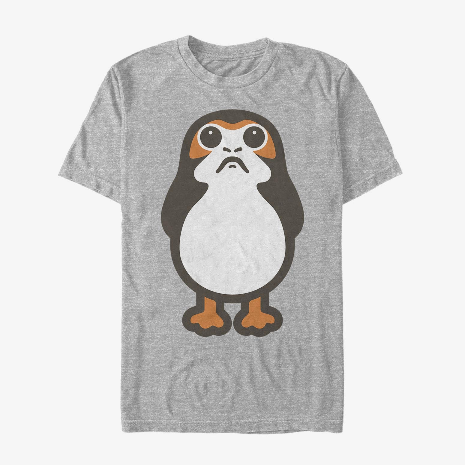 T-shirts Merch Star Wars: Last Jedi - Big Porg Unisex T-Shirt Heather Grey