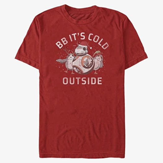 T-krekls Merch Star Wars: The Force Awakens - BB Cold Unisex T-Shirt Red