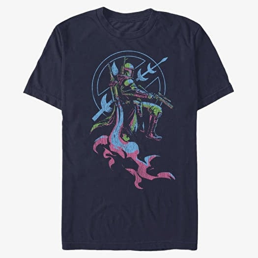 T-shirt Merch Star Wars Book of Boba Fett - Fett Seal Unisex T-Shirt Navy Blue